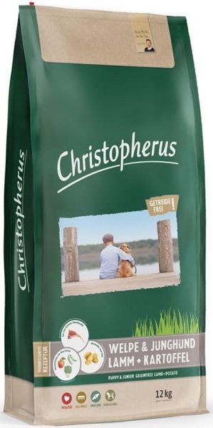 Christopherus Getreidefrei Welpe & Junghund Lamm + Kartoffel 12kg